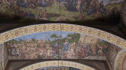 Ceiling of Church of Holy Great Martyr George (Црква Светог великомученика Георгија). Bijeljina, Bosnia and Herzegovina.