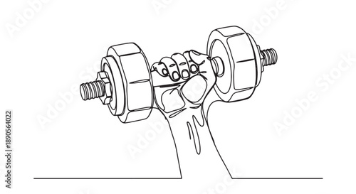 Detailed line drawing of a mechanical joint with bolts and screws in a technical illustration style