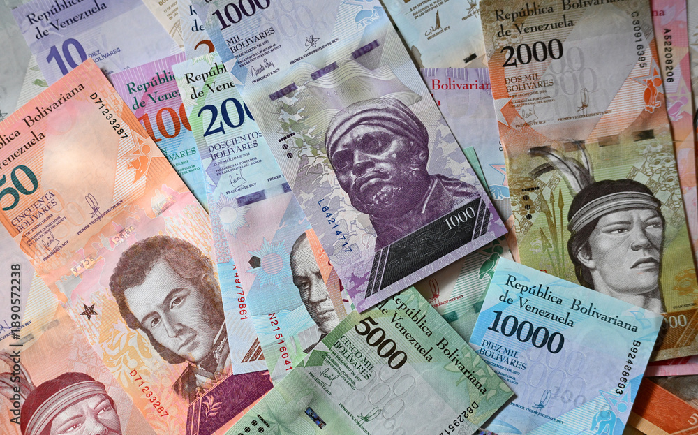 Obraz premium a current banknotes from Venezuela