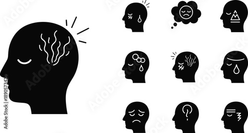 Thinking Mind & Psychology Icons