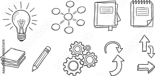 Innovation & Workflow Process Icons