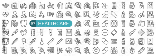 Healthcare Essentials Icon Set