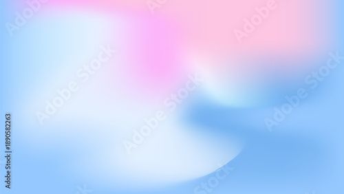 Abstract pastel gradient background with soft transitions of pink, blue and white tones. Minimal and airy design, suitable for banner, presentation slide, website header or phone wallpaper.