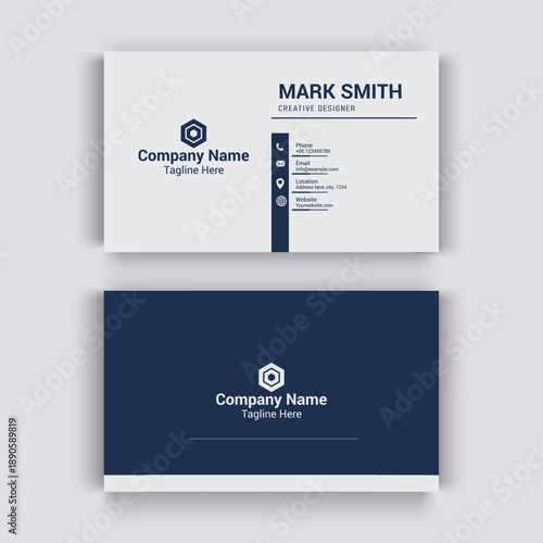 Business Card Design Template – Clean & Modern Corporate Visiting Card.