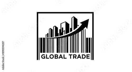 Global trade and business growth concept.