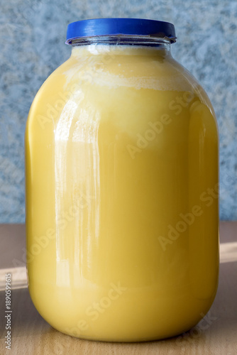Honey in a large jar