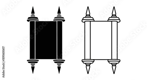 Torah scroll jewish symbol scrolls of law