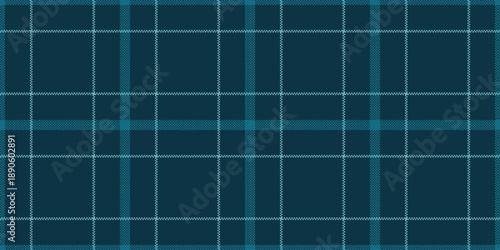 Expensive pattern vector plaid, designer texture tartan check. Mother fabric seamless background textile in cyan and dark colors.