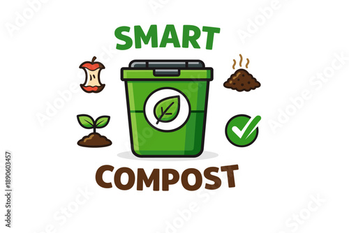 Eco-friendly smart compost bin for sustainable waste management