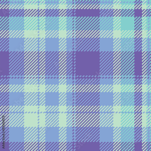 Tile fabric tartan check, flooring textile plaid seamless. Expensive texture background pattern vector in blue and indigo colors.