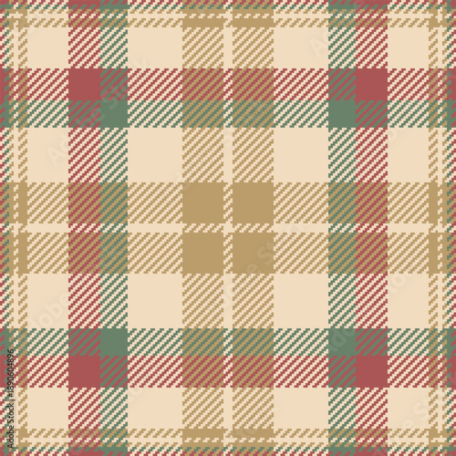 Dining check textile plaid, loft pattern vector texture. Worn fabric tartan background seamless in light and amber colors.