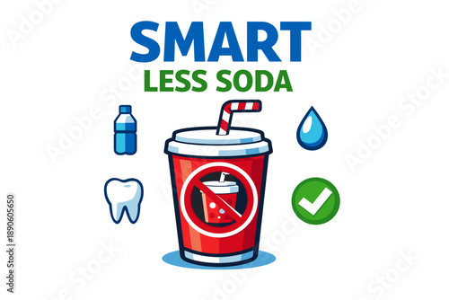 Smart beverage choice: less soda for better health with hydration focus