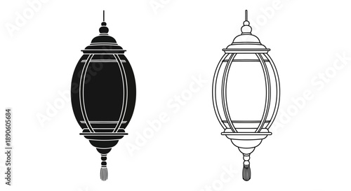 Modern outdoor hanging lantern light fixture design