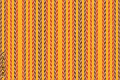 Seel seamless textile lines, fibre fabric vector background. Sough pattern texture vertical stripe in amber and orange colors.