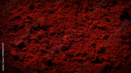 Red Soil Surface, Contaminated Toxic Damaged Land
