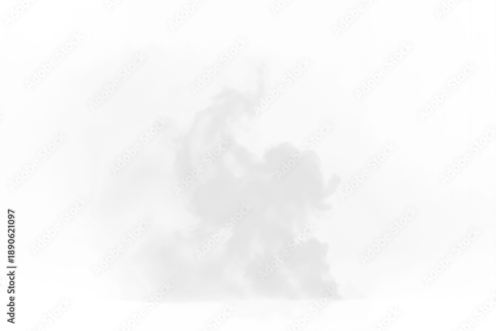 Fototapeta premium Cattle Smoke Texture, Pipe Vapor, Steam Vape, Cloud, Fog Effect For Compositing or Overlay. Isolated On Alpha Transparent Background.