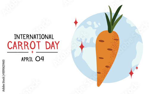 InterNational Carrot Day 4 japril banner card poster illustration