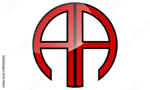 brand AA letter logo design