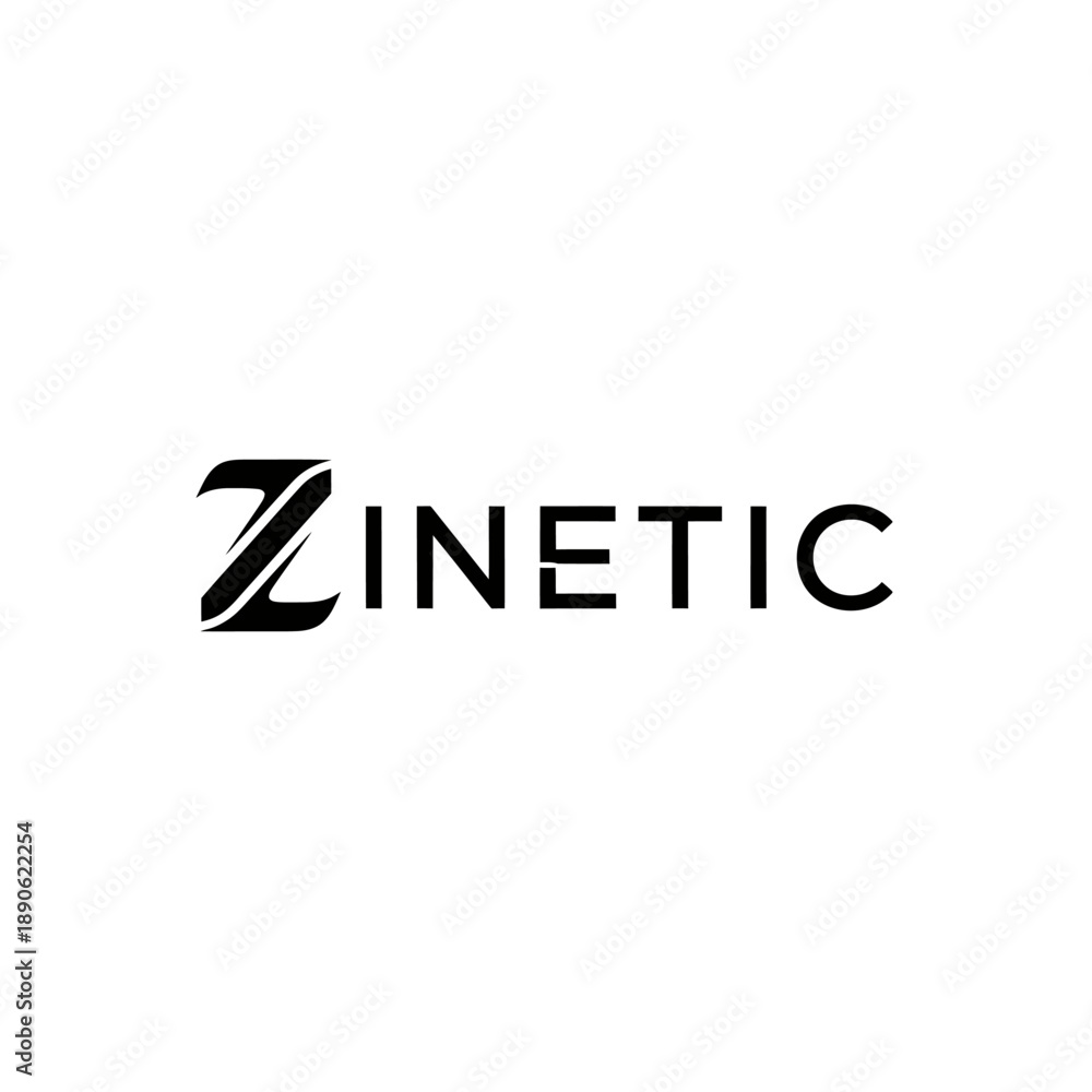 Fototapeta premium ZINETIC modern letter Z logo design concept