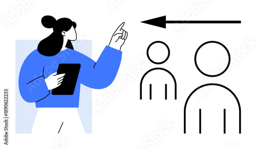 Collaboration concept. Teamwork and collaboration highlighting leadership and direction. Collaboration unity, team strategy, and efficient communication. For business, teamwork, leadership, strategy