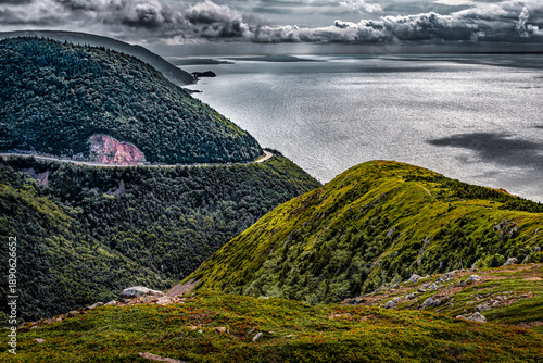 Canvas-taulu View from the Skyline Trail on Cape Breton Island