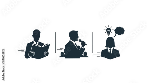 Presenting Ideas, Corporate Office, Illustration, Professional Environment, Engaging Viewpoint