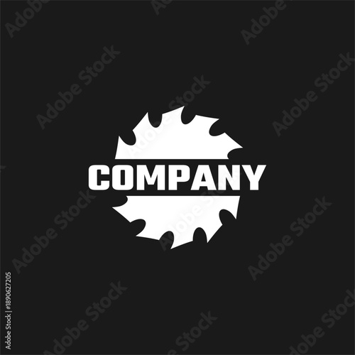 saw blade logo design, symbol, icon, vector, industry, vintage, wood sawing logo, carpentry
