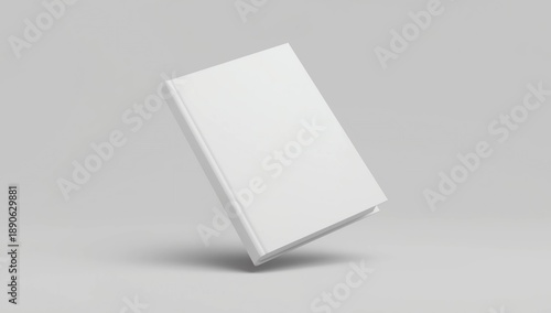 Wallpaper Mural Hard cover book mock up isolated on soft gray background. 3D illustrating Torontodigital.ca