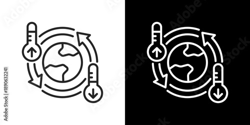 Climate Icon Set Different Style Collection. 