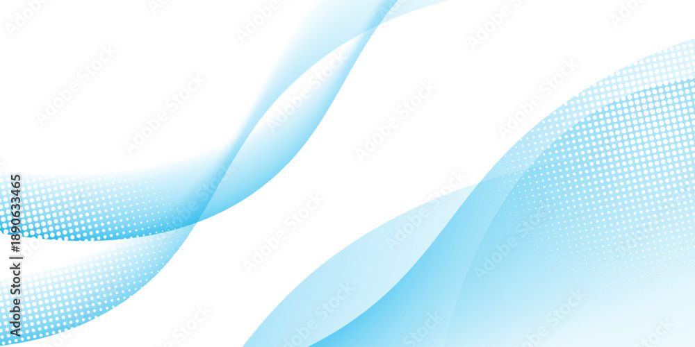 Fototapeta premium Modern stylish blue wave design background vector