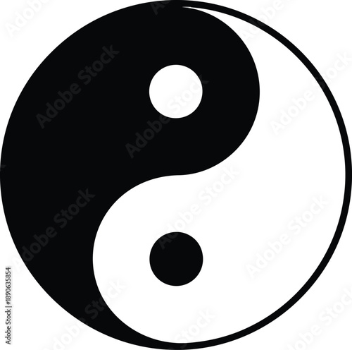 Yin Yang Symbol Harmony Balance Circle.