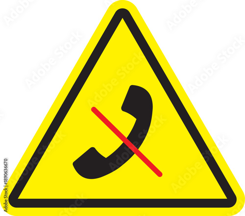 No Phone Calls Allowed Warning Sign