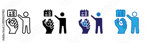 Discipline Icon Multi Style Vector Illustration