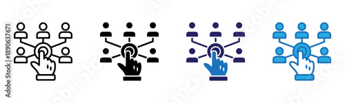 Option Icon Multi Style Vector Illustration