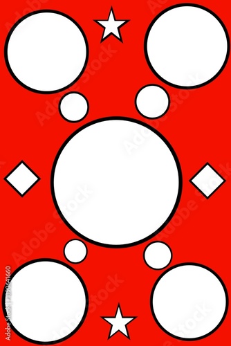 red and white speech bubbles