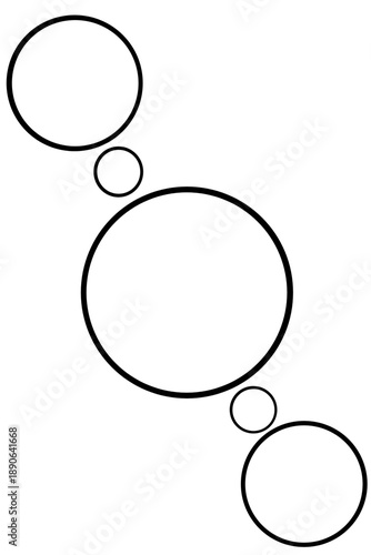 set of speech bubbles