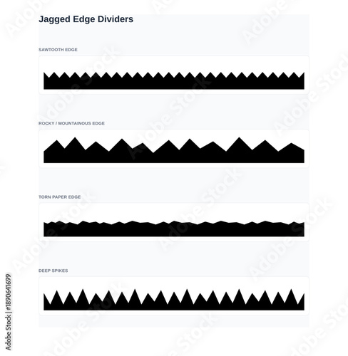Sawtooth Edge Border Silhouette