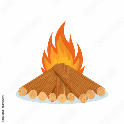 Dry branches, pile for fire, campfire