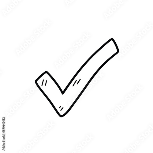 Checkmark Symbol Hand Drawn