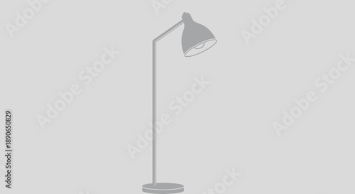 Modern minimalist floor lamp with adjustable head and sleek design.
