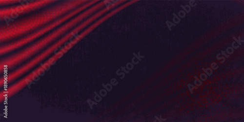 Red black wave background with mesh gradient effect. Vector illustration.eps 10.