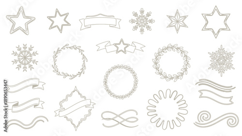 Elegant Silver Christmas Decorations and Ornaments Collection.