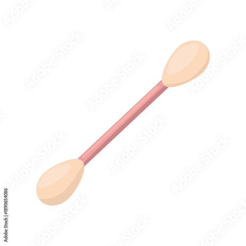 Cotton bud vector illustration, cotton bud icon, cotton bud ear cleaning stick icon for hygiene makeup and first aid, cotton swab vector image, ear stick clip art