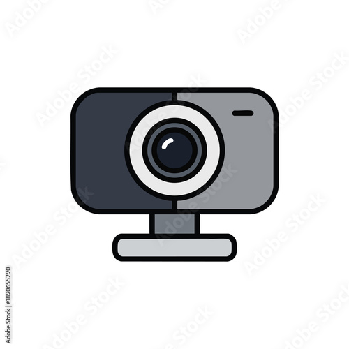 Modern Webcam Icon Illustration