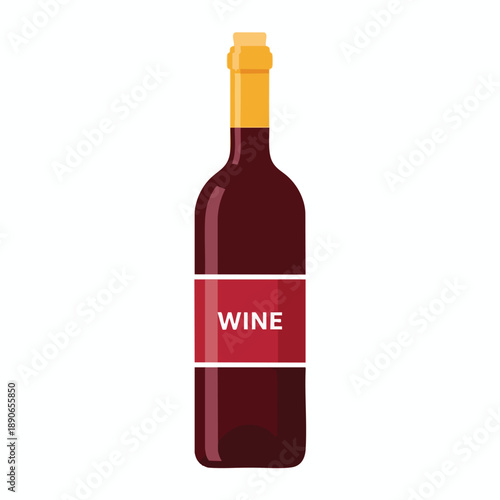 Wine Bottle Illustration