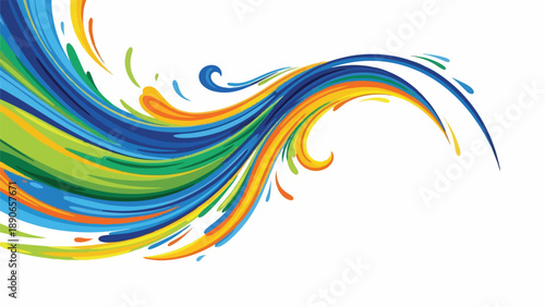 Vibrant Swirling Colors in Abstract Motion.