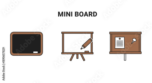 Mini Board Collection - Versatile Display Options for Communication and Presentation.