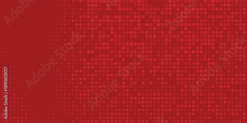 Abstract red tech finance background with pixel patterns and futuristic design elements. Business fintech background, ideal for web design, social media, marketing, presentations and creative