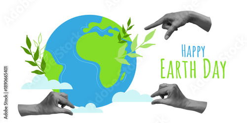 Earth Day World Environment Nature Planet Collage