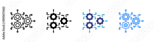 Function  icon set multiple style collection